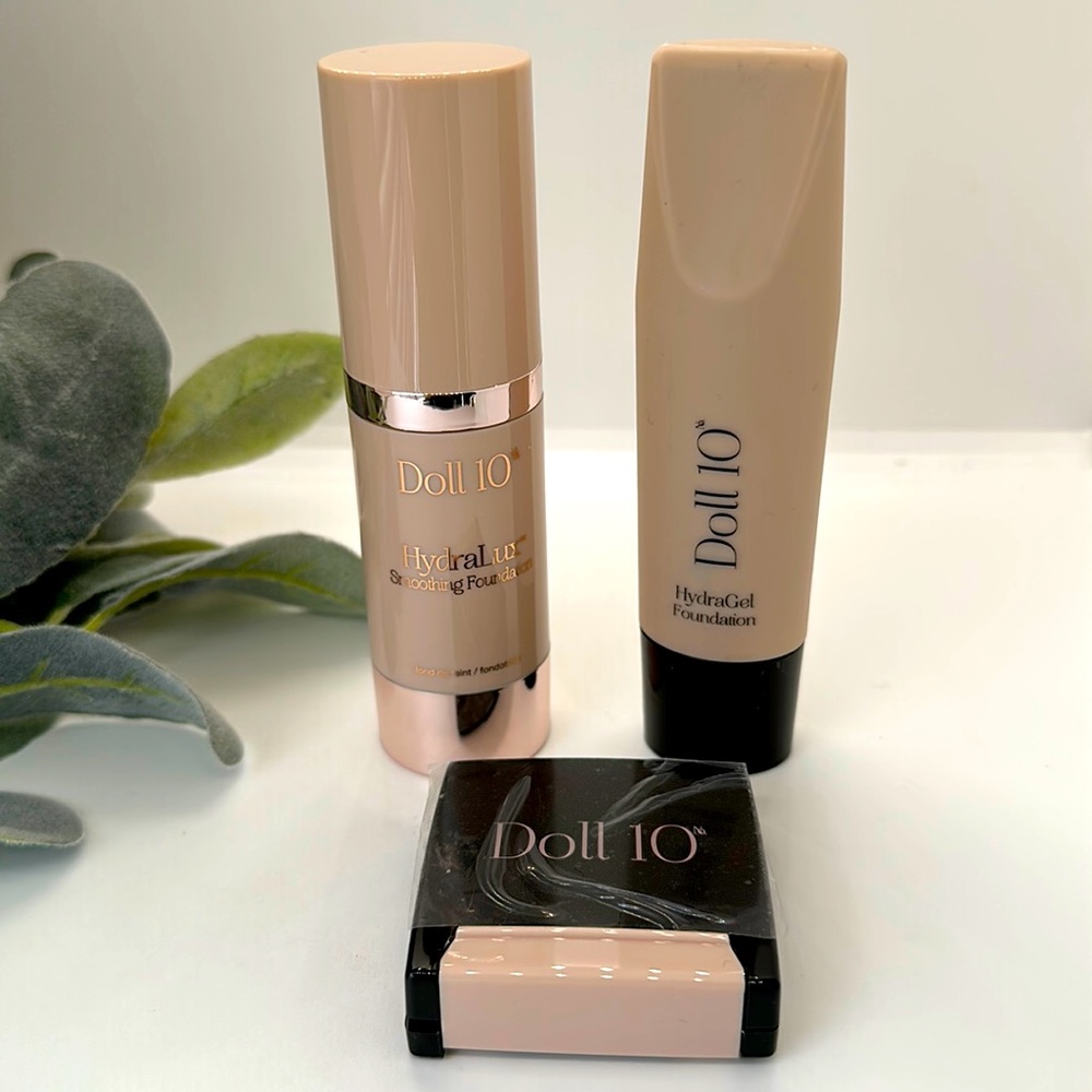 NWOB Doll 10 Makeup Bundle Medium & Medium Light Foundation